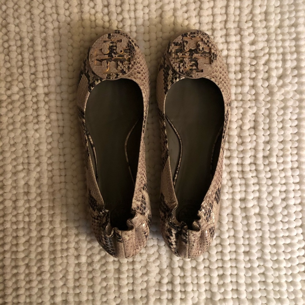 Tory Burch snakeskin flats